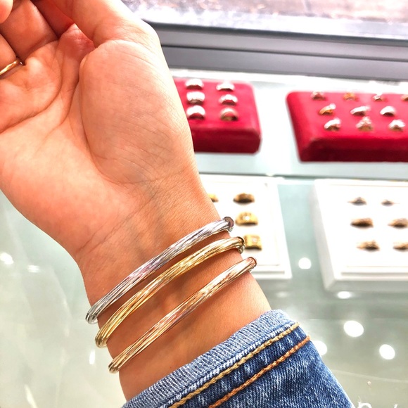 TRI color bangle bracelets - Picture 3 of 3